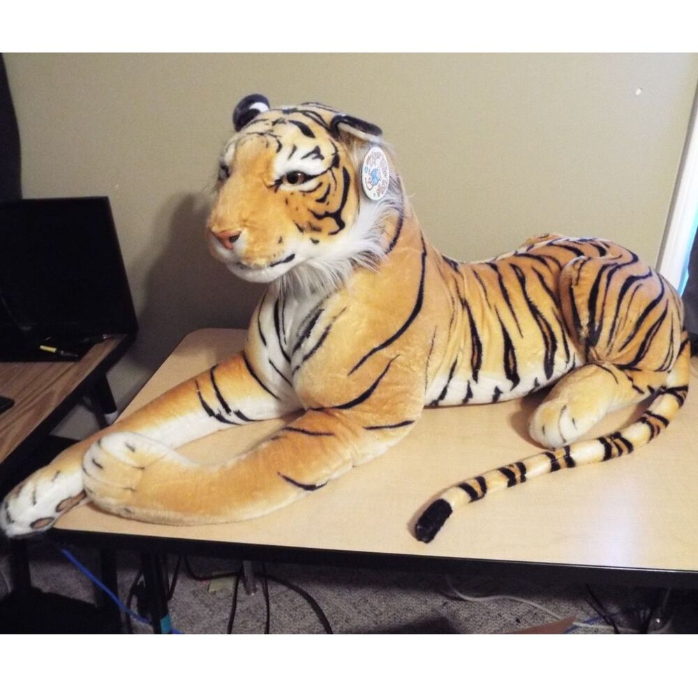 Rohit The Orange Bengal Tiger | 46 Inch Stuffed Animal Plush